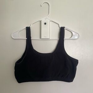 ARQ Wide-Strap Bra in Black